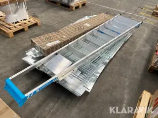 trappestige, plader, rist og kabelkanaler