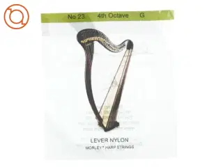 Harpe streng fra Morley (str. 13 x 14 cm)