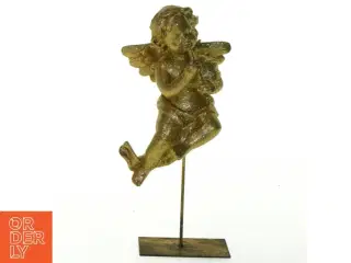 Dekorativ englefigur med glimmer (str. 19x8 cm)