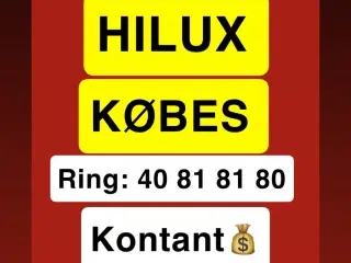 Hilux KØBES