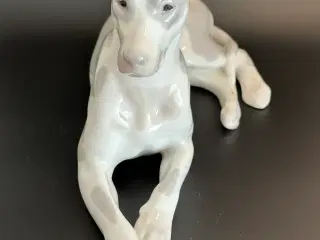 Vintage hundefigur af porcelæn fra USSR