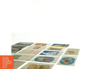 Samling af gamle postkort og udklip (str. 14 x 9 cm)