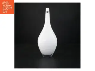 Hvid vase (str. 32 x ø 12 cm)