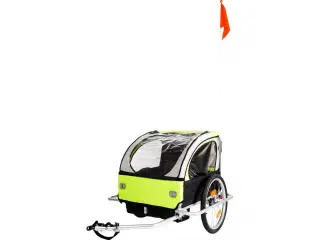 Cykeltrailer 2 Pers med fodbremse, som ny