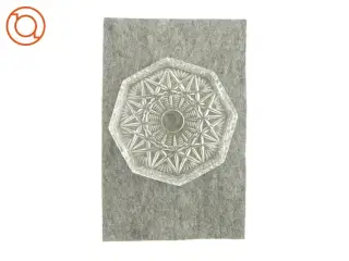 Skål med mønster i klart glas