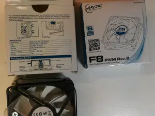 Arctic F8 PWM Rev.2 kabinet blæsere