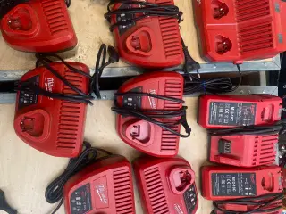milwaukee batteriladere 10 stk.
