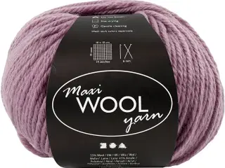 Uldgarn, L: 125 M, lavendel, 100g/ 1 ngl.