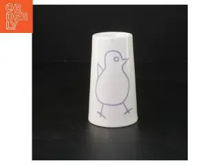 Æggebæger med fugleillustration (str. 11 cm)