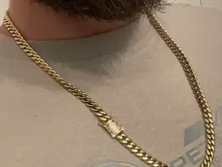 8mm 14kt goldfilled pansersæt med kasselås