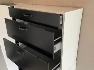 5 stk. Ikea skuffeskabe. Pæn stand. 