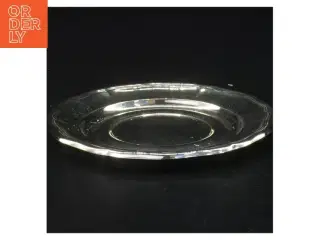 Sølvfarvet tallerken (str. 14 cm)