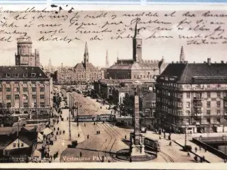 Vesterbro Passage i København. Ældre postkort