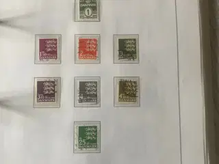 Stender oversigt over frimærker