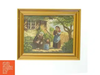 Maleri med ramme (str. 43x35 cm)