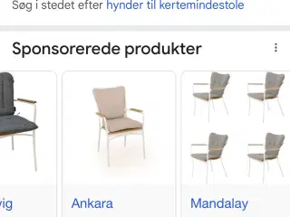 Bord  + 6 stole m beige hynder