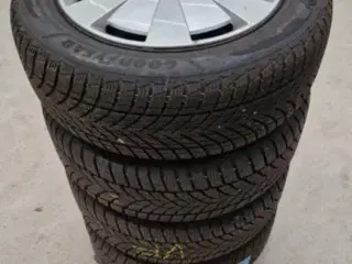 Vinterhjul Audi A3, stålfælge og Audi-hjulkapsler