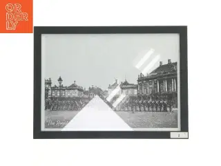 Indrammet billede med de kongelige livgarde fra Nielsen (str. 21x29,7 cm)