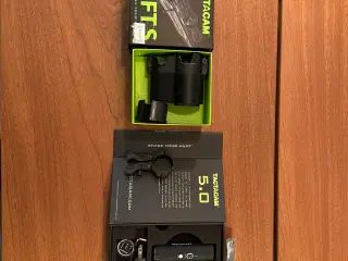 Tacticam 5.0 med FTS montage og microSD brugt kun 