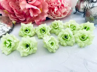 Blomster lysegrøn kunstig 