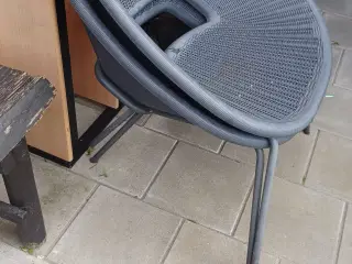 Kurvestole nest grå 2stk