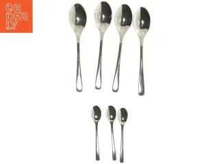 Sæt med 7 skeer (str. 7 stk 20 & 12,5 cm)