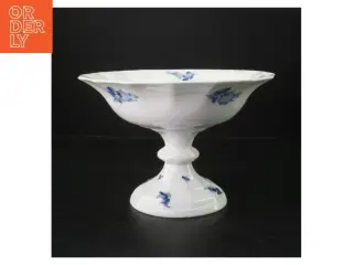 Royal Copenhagen, blå blomst, kantet, opsats (str. H. 16 cm ø. 24 cm)