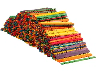 Konstruktionspinde i Assorterede Farver - 1000 stk.