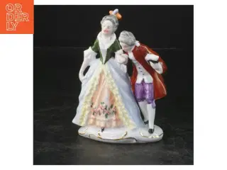 Porcelænsfigur af par (str. 12x8 cm)