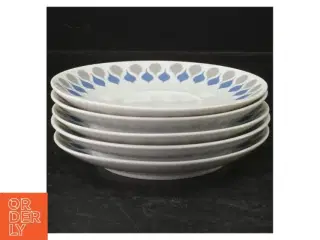 Lyngby porcelænslys plader fra Lyngby (str. Ø. 15 cm. 5 styk)