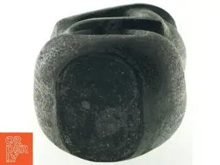 Sort skulptur af krammende figurer (str. 45 cm)