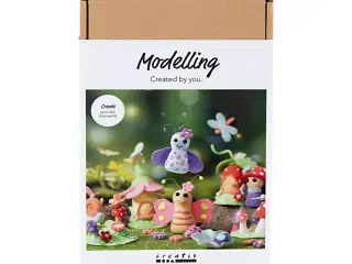 DIY Kit Modellering, Fe, pastelfarver, 1 pk.