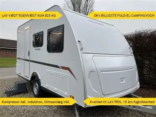 2025 - Weinsberg CaraCito 390 QD E-Power   KVALITET TIL LAVPRIS,  FULD ELEKTRISK CAMPINGVOGN helt uden gas installationer. KØREKLAR VÆGT KUN 825 KG.