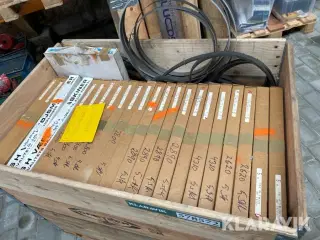 Båndsavkliner til metal Ca 150 stk