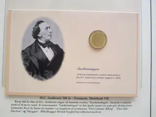 Møntkort H.C. Andersen 200 år "Snedronningen".