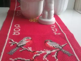 Fugle på GOD JUL mini dug løber