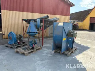 Korn silo + korn blæse anlæg Flexsilo System