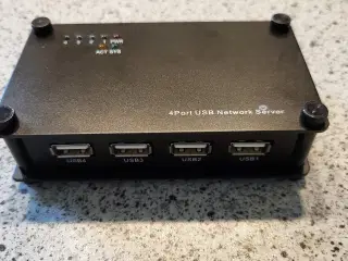 4 port USB Netwærks server