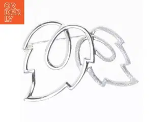 Sølv broche (str. 4,5 cm)