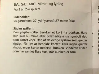 Gæt mig! Mime- og lydleg