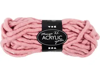 XL Kæmpegarn af Polyacryl, L: 17 M, str. manga, rosa, 200g/ 1 ngl.