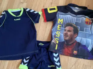 Hummel shorts sæt og Messi t-tshirt