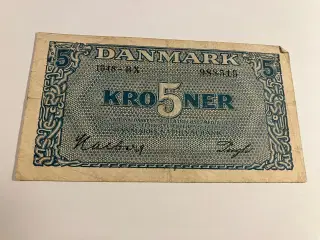 5 Kroner 1948 Danmark