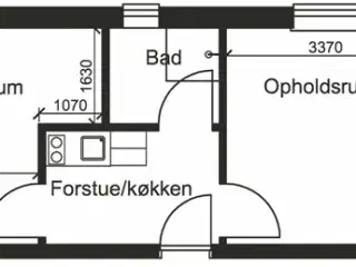 21 m2 værelse i Viborg