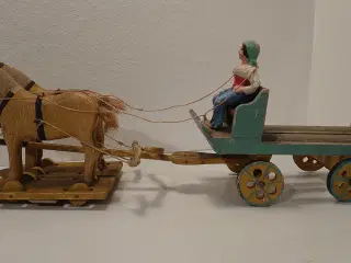 Fængselslegetøj: Ølvogn og 2 heste. 202 i kat.1933