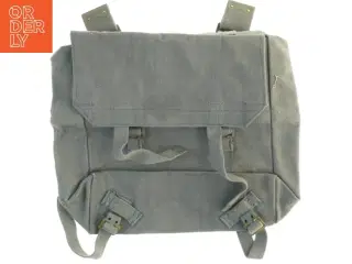 Taske i grå canvas (str. 33 x, 10 x 36 cm)