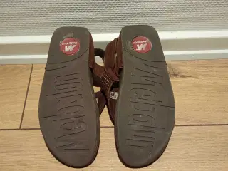 Damesandaler med Velcro,  MEIBALUN, brun, str. 38.