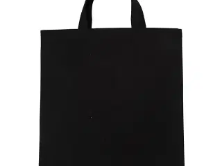 Sort mulepose i 100% bomuld, 38x42 cm