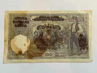 100 Dinara Yugoslavia 1941