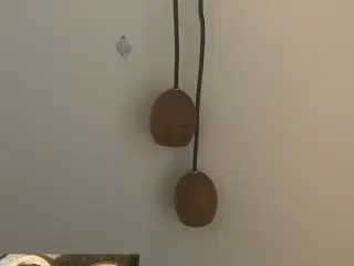 * Lækre dobbeltlamper - i teaktræ